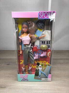 Vintage Steffi Love Sporty Doll Inline Skates Simba Toys NEW